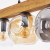 Ripoll Hanglamp, Kogellampje, Hanglamp Natuurlijke kleuren, Zwart, 5-lichts