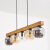 Ripoll Hanglamp, Kogellampje, Hanglamp Natuurlijke kleuren, Zwart, 5-lichts