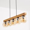 Ripoll Hanglamp, Kogellampje, Hanglamp Natuurlijke kleuren, Zwart, 5-lichts