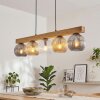 Ripoll Hanglamp, Kogellampje, Hanglamp Natuurlijke kleuren, Zwart, 5-lichts