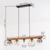 Ripoll Hanglamp, Kogellampje, Hanglamp Natuurlijke kleuren, Zwart, 5-lichts