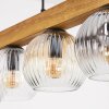 Ripoll Hanglamp, Kogellampje, Hanglamp Natuurlijke kleuren, Zwart, 5-lichts