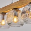 Ripoll Hanglamp, Kogellampje, Hanglamp Natuurlijke kleuren, Zwart, 5-lichts