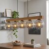 Ripoll Hanglamp, Kogellampje, Hanglamp Natuurlijke kleuren, Zwart, 5-lichts