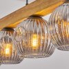 Ripoll Hanglamp, Kogellampje, Hanglamp Natuurlijke kleuren, Zwart, 5-lichts