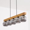 Ripoll Hanglamp, Kogellampje, Hanglamp Natuurlijke kleuren, Zwart, 5-lichts