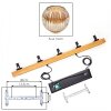 Ripoll Hanglamp, Kogellampje, Hanglamp Natuurlijke kleuren, Zwart, 5-lichts