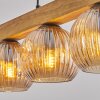 Ripoll Hanglamp, Kogellampje, Hanglamp Natuurlijke kleuren, Zwart, 5-lichts