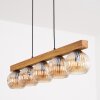 Ripoll Hanglamp, Kogellampje, Hanglamp Natuurlijke kleuren, Zwart, 5-lichts