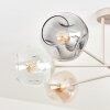 Ripoll Plafondlamp, Kogellampje Zandkleurig, 6-lichts