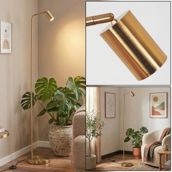 Karel Staande lamp Messing, 1-licht