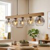 Ripoll Hanglamp, Kogellampje, Hanglamp Natuurlijke kleuren, Zwart, 5-lichts