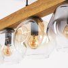 Ripoll Hanglamp, Kogellampje, Hanglamp Natuurlijke kleuren, Zwart, 5-lichts