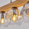 Ripoll Hanglamp, Kogellampje, Hanglamp Natuurlijke kleuren, Zwart, 5-lichts