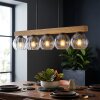 Koyoto Hanglamp, Kogellampje, Hanglamp Natuurlijke kleuren, Zwart, 5-lichts