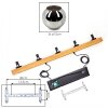 Ripoll Hanglamp, Kogellampje, Hanglamp Natuurlijke kleuren, Zwart, 5-lichts