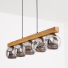 Ripoll Hanglamp, Kogellampje, Hanglamp Natuurlijke kleuren, Zwart, 5-lichts