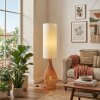 Nalek Staande lamp Bruin, houtlook, 2-lichts