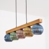 Koyoto Hanglamp, Kogellampje, Hanglamp Natuurlijke kleuren, Zwart, 5-lichts
