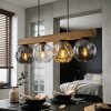 Ripoll Hanglamp, Kogellampje, Hanglamp Natuurlijke kleuren, Zwart, 4-lichts