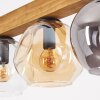 Ripoll Hanglamp, Kogellampje, Hanglamp Natuurlijke kleuren, Zwart, 4-lichts