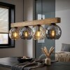 Ripoll Hanglamp, Kogellampje, Hanglamp Natuurlijke kleuren, Zwart, 4-lichts
