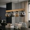 Ripoll Hanglamp, Kogellampje, Hanglamp Natuurlijke kleuren, Zwart, 4-lichts
