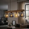 Ripoll Hanglamp, Kogellampje, Hanglamp Natuurlijke kleuren, Zwart, 4-lichts