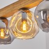 Ripoll Hanglamp, Kogellampje, Hanglamp Natuurlijke kleuren, Zwart, 4-lichts