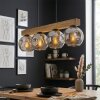 Ripoll Hanglamp, Kogellampje, Hanglamp Natuurlijke kleuren, Zwart, 4-lichts
