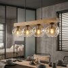 Ripoll Hanglamp, Kogellampje, Hanglamp Natuurlijke kleuren, Zwart, 4-lichts