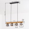 Ripoll Hanglamp, Kogellampje, Hanglamp Natuurlijke kleuren, Zwart, 4-lichts