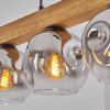 Ripoll Hanglamp, Kogellampje, Hanglamp Natuurlijke kleuren, Zwart, 4-lichts