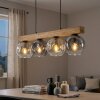 Ripoll Hanglamp, Kogellampje, Hanglamp Natuurlijke kleuren, Zwart, 4-lichts