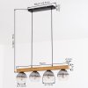 Koyoto Hanglamp, Kogellampje, Hanglamp Natuurlijke kleuren, Zwart, 4-lichts