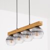 Koyoto Hanglamp, Kogellampje, Hanglamp Natuurlijke kleuren, Zwart, 4-lichts