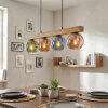 Ripoll Hanglamp, Kogellampje, Hanglamp Natuurlijke kleuren, Zwart, 4-lichts
