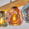 Ripoll Hanglamp, Kogellampje, Hanglamp Natuurlijke kleuren, Zwart, 4-lichts