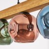 Ripoll Hanglamp, Kogellampje, Hanglamp Natuurlijke kleuren, Zwart, 4-lichts