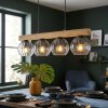 Koyoto Hanglamp, Kogellampje, Hanglamp Natuurlijke kleuren, Zwart, 4-lichts
