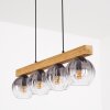 Koyoto Hanglamp, Kogellampje, Hanglamp Natuurlijke kleuren, Zwart, 4-lichts