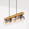 Koyoto Hanglamp, Kogellampje, Hanglamp Natuurlijke kleuren, Zwart, 4-lichts