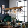 Koyoto Hanglamp, Kogellampje, Hanglamp Natuurlijke kleuren, Zwart, 4-lichts