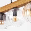 Koyoto Hanglamp, Kogellampje, Hanglamp Natuurlijke kleuren, Zwart, 4-lichts