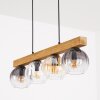 Koyoto Hanglamp, Kogellampje, Hanglamp Natuurlijke kleuren, Zwart, 4-lichts