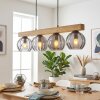 Koyoto Hanglamp, Kogellampje, Hanglamp Natuurlijke kleuren, Zwart, 4-lichts
