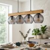 Koyoto Hanglamp, Kogellampje, Hanglamp Natuurlijke kleuren, Zwart, 4-lichts