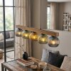 Koyoto Hanglamp, Kogellampje, Hanglamp Natuurlijke kleuren, Zwart, 5-lichts