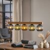 Koyoto Hanglamp, Kogellampje, Hanglamp Natuurlijke kleuren, Zwart, 5-lichts