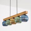 Koyoto Hanglamp, Kogellampje, Hanglamp Natuurlijke kleuren, Zwart, 5-lichts